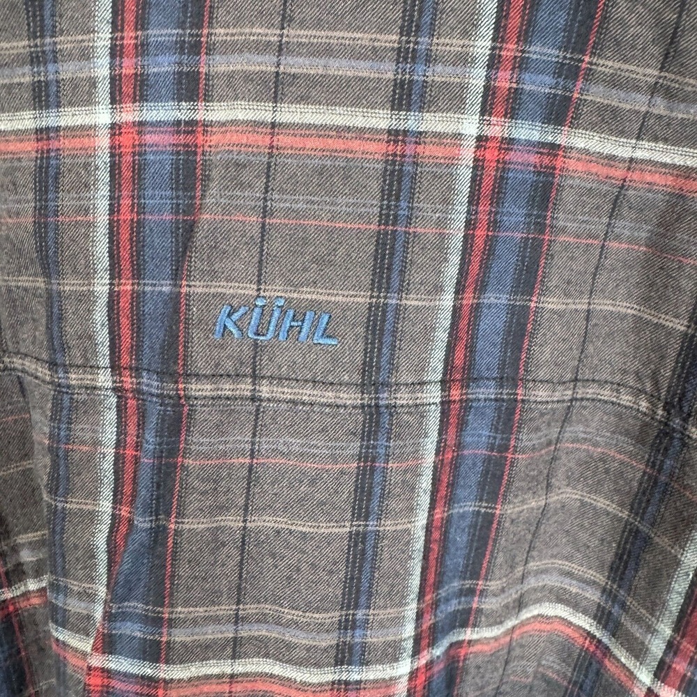 Kuhl Fugitive Flannel Shirt Mens Size Medium Cotton Plaid Long Sleeve Button Up - Picture 6 of 12